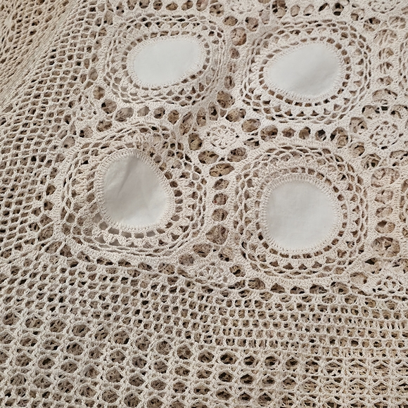 Vintage Chevron Crochet Blanket - Retro 70s Fall Colors Afghan Throw 52"x29" - Picture 5 of 8